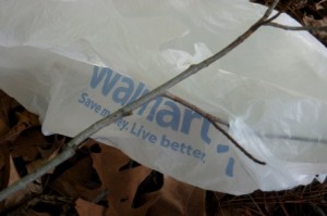 wm branded plastic bag sm